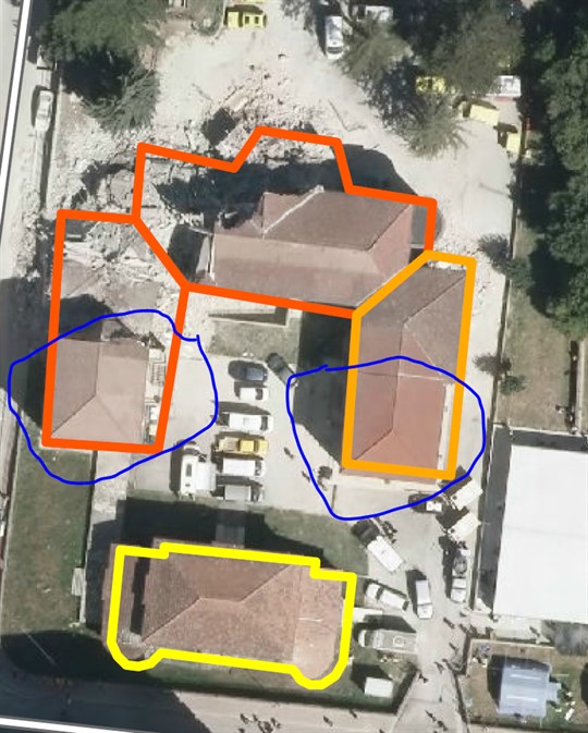 Figure 7: Aerial photograph of Romelo Primary School, from the Emergency Preparedness Map of Amtrich.
